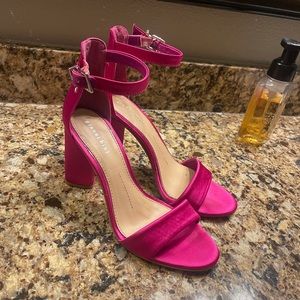 Fun pink heels. Worn once!